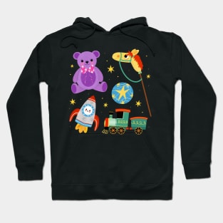 Christmas toys hand drawn Hoodie